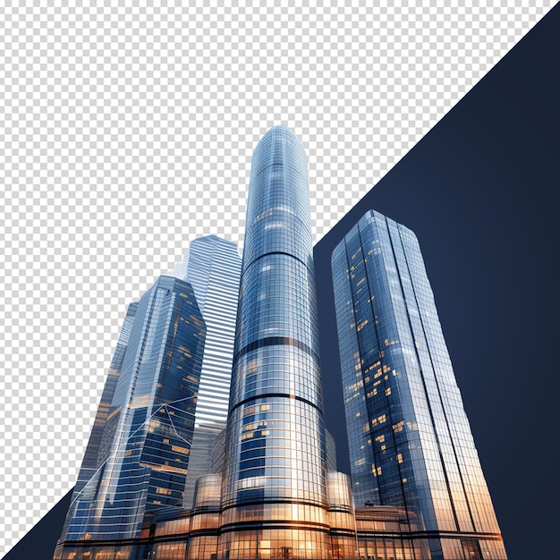 die Skyline der Stadt isoliert