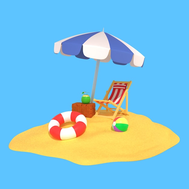Die Sommerstimmung am Strand