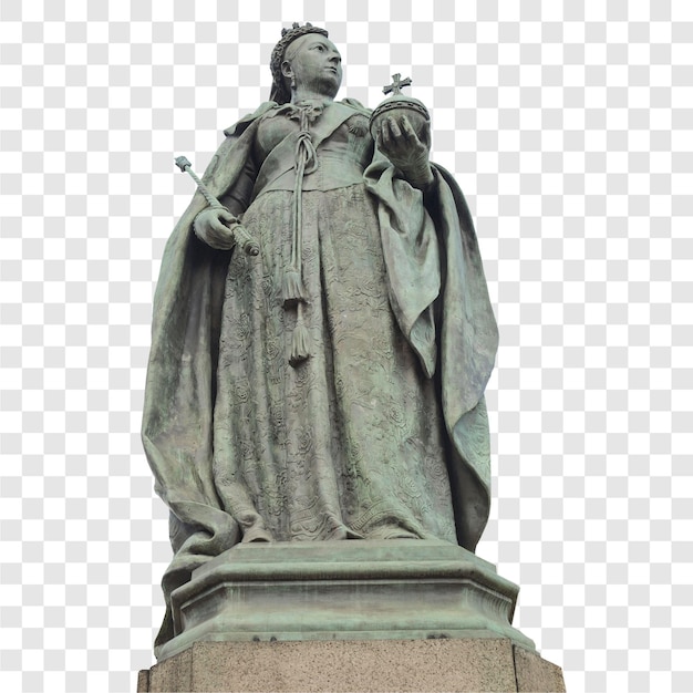 Die Statue von Königin Victoria in Birmingham ist durchsichtig