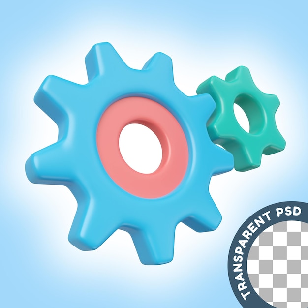 Dienstleistungen 3D-Illustrationssymbol