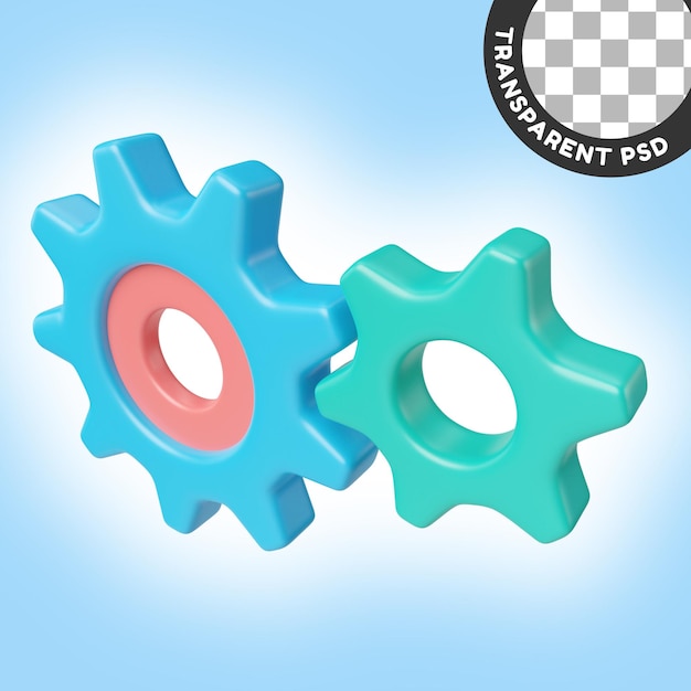 Dienstleistungen 3D-Illustrationssymbol