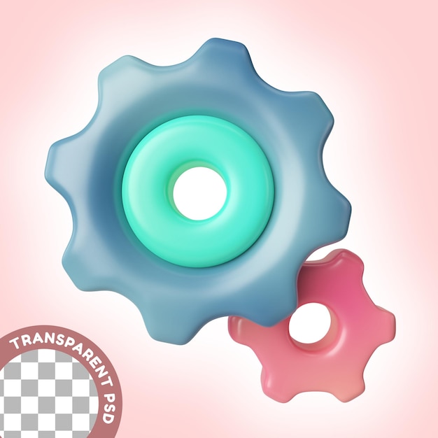 Dienstleistungen 3D-Illustrationssymbol