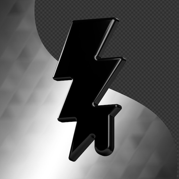 Dies ist ein wunderschön gestaltetes abstraktes 3D-Symbol mit einer wunderschönen metallischen Textur