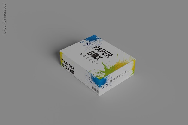 PSD dieses paper box mockup ist eine vielseitige und hochwertige design-ressource, die eine vorderseite und eine seite bietet