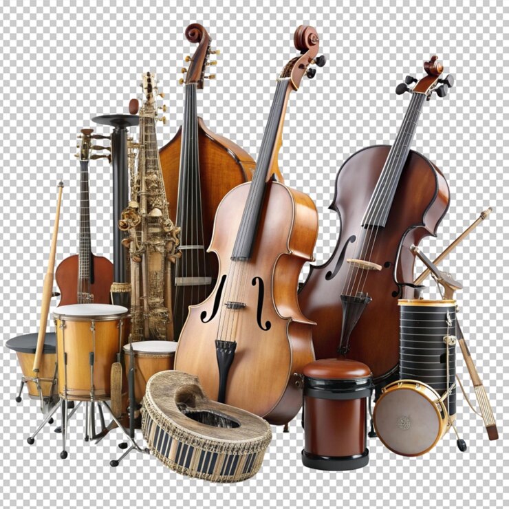 PSD diferentes tipos de instrumentos de música clássica