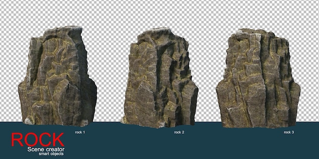 différentes formes de pierres
