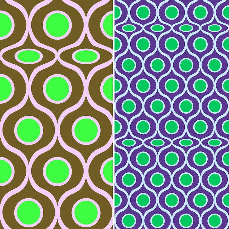 PSD différents motifs de différentes couleurs et formes, y compris le même dessin