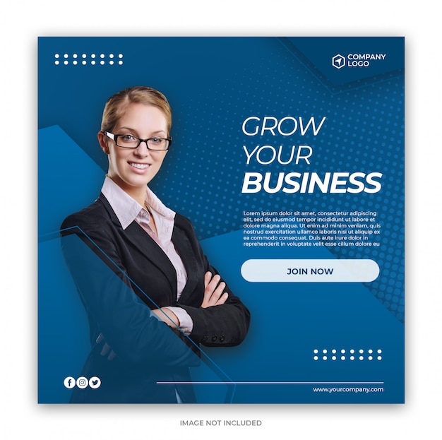 Digital business marketing social media banner platz