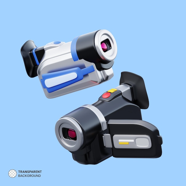 PSD digital-camcorder-videokamera-symbol isolierte 3d-render-illustration