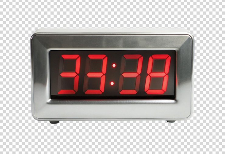 PSD digital clock png