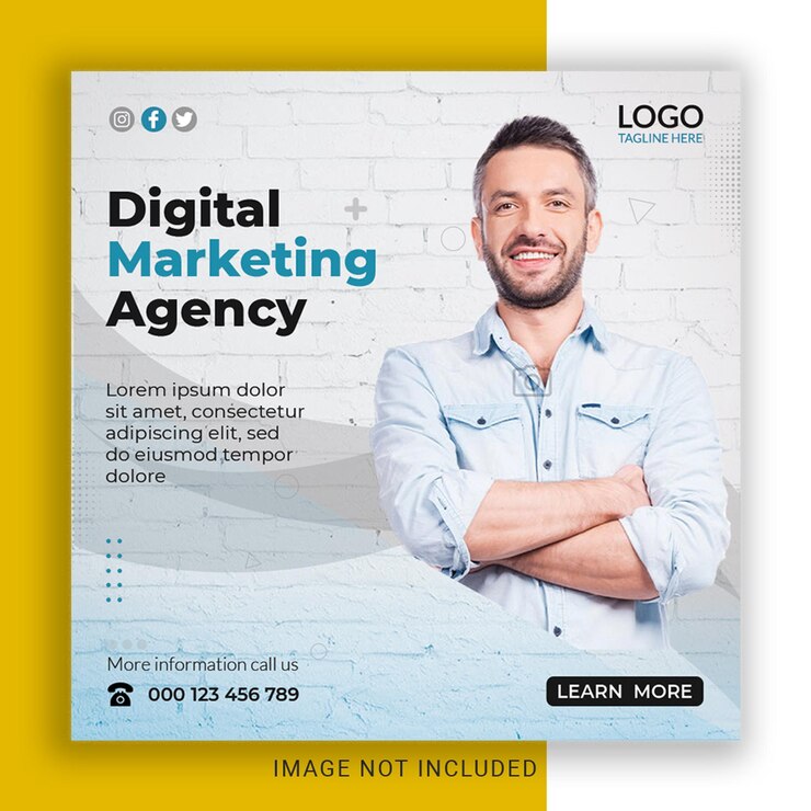 Digital marketing agency and corporate social media post template