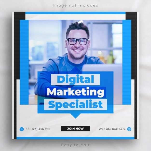 PSD digital marketing business instagram post und corporate social media banner-vorlage