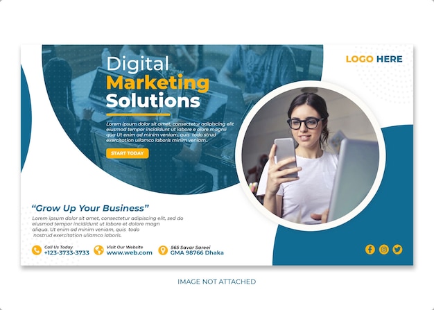 Digital Marketing Instagram Banner Vorlage