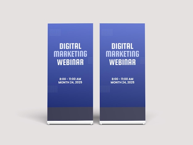 Digital Marketing Webinar Rollup Banner