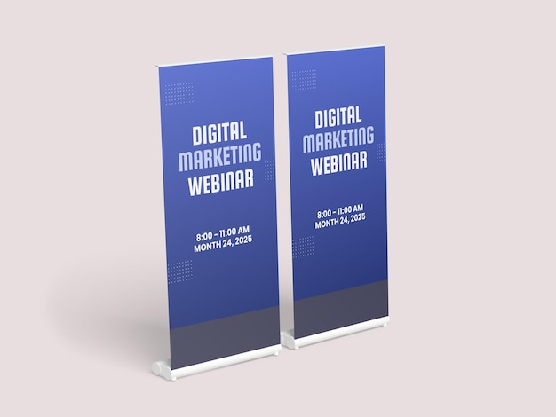 Digital Marketing Webinar Rollup Banner