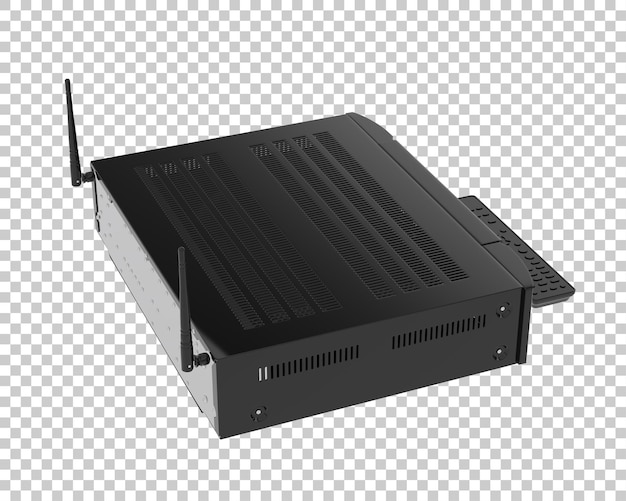 digital player isolated on transparent background 3d rendering illustration