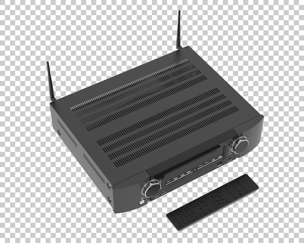 digital player isolated on transparent background 3d rendering illustration