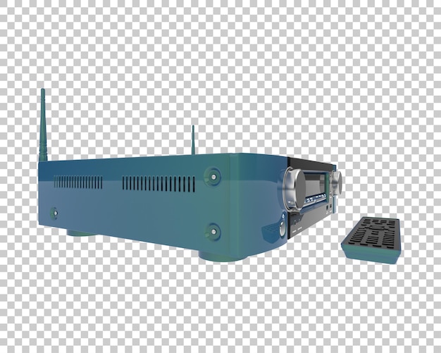 digital player isolated on transparent background 3d rendering illustration