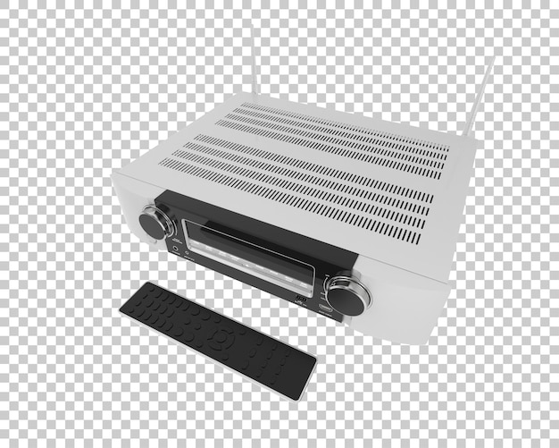 Digital player isolated on transparent background 3d rendering illustration