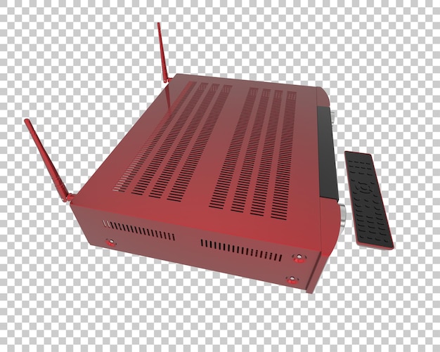 digital player isolated on transparent background 3d rendering illustration