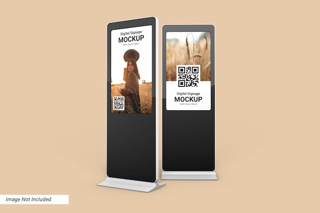 Digital Signage Mockup Design isolato