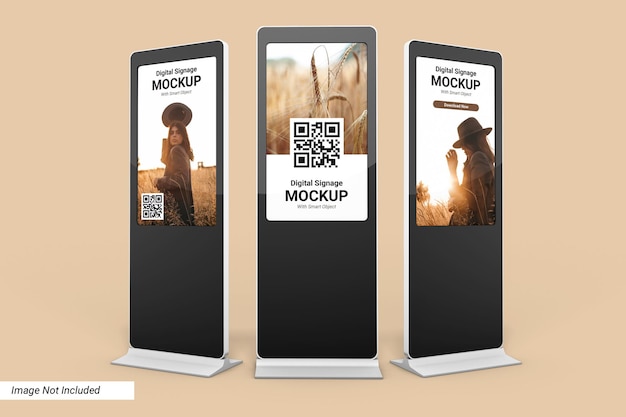 Digital Signage Mockup Design isolato