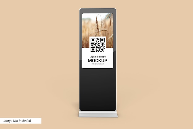 Digital signage mockup design isoliert