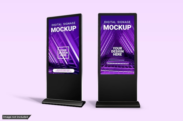 Digital signage mockup