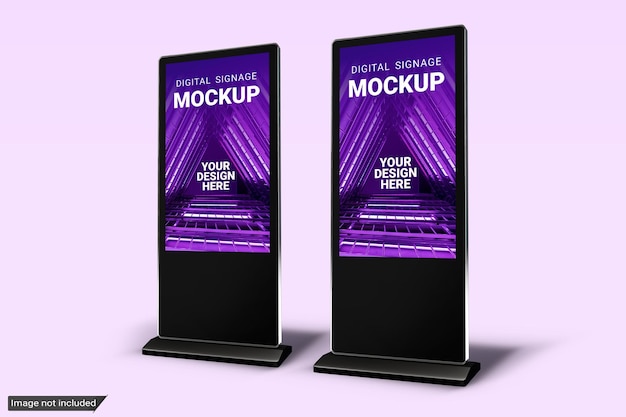 Digital signage mockup