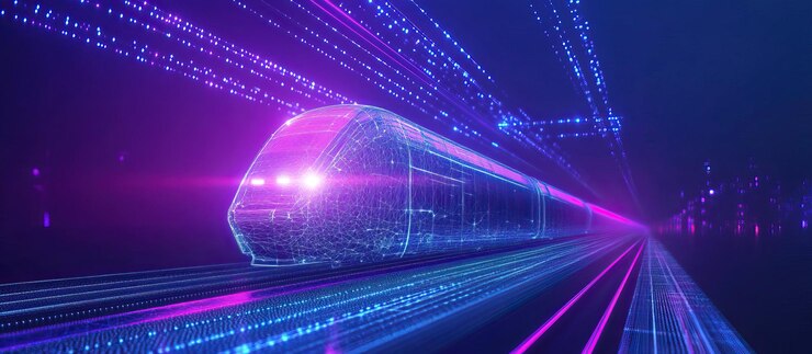PSD digital train a journey into futuristic transportation