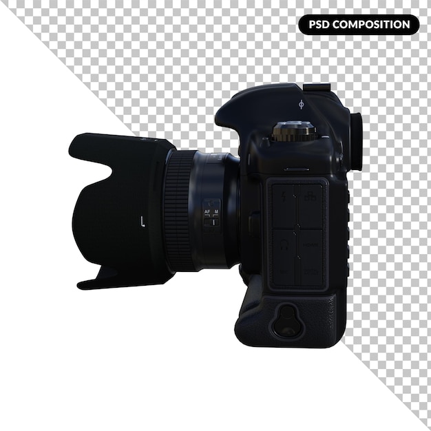 PSD digitale fotokamera isolierte 3d-darstellung