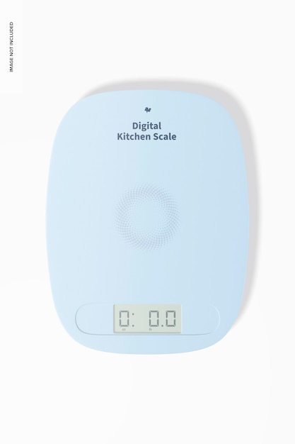 Digitale Küchenwaage-Modell, Ansicht von oben