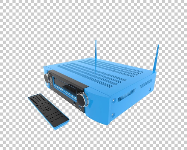 Digitaler Player isoliert auf transparentem Hintergrund, 3D-Rendering-Illustration