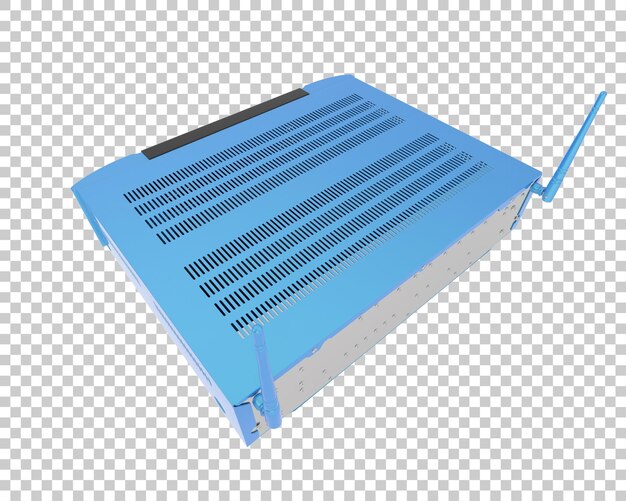 Digitaler Player isoliert auf transparentem Hintergrund, 3D-Rendering-Illustration