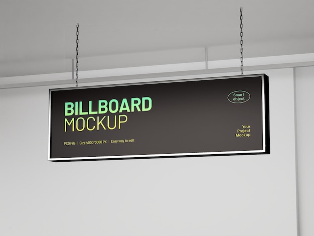 Digitaler Werbeplakat-Mockup