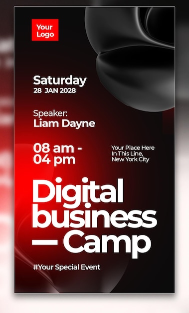 Digitales Flyer für Poster für Firmenveranstaltungen
