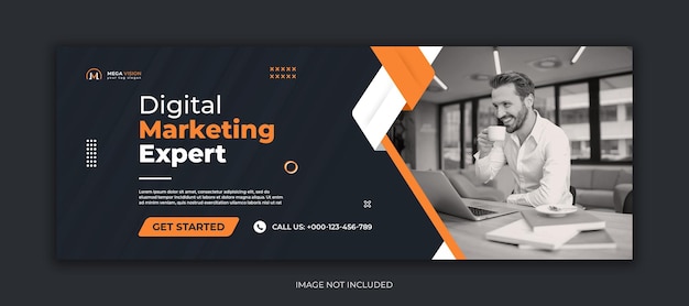Digitales Marketing Corporate Social Media Facebook-Cover-Vorlage
