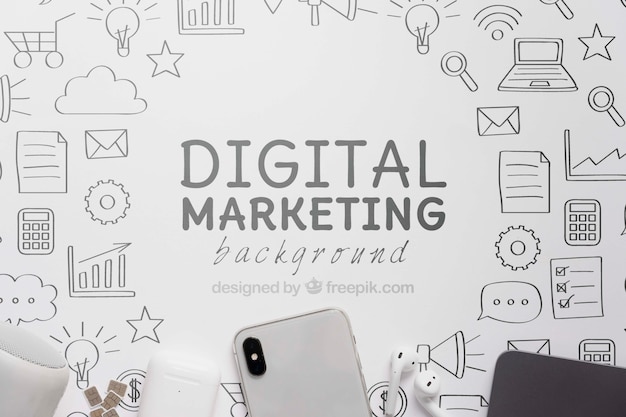 Digitales Marketing mit 5g WLAN-Verbindung