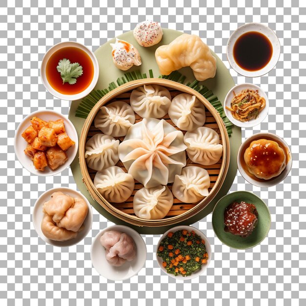 PSD dim sum sur fond transparent