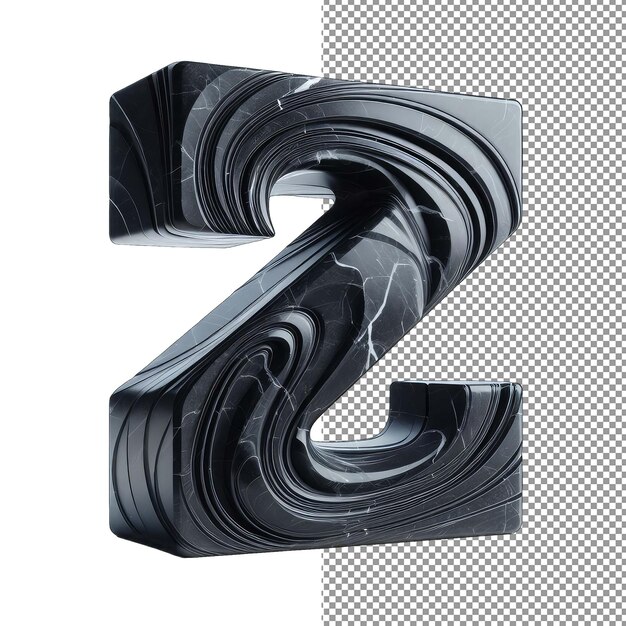 PSD dimensionale typographie isolierte 3d-buchstaben auf png-hintergrund