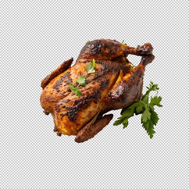 Dindon rôti sur fond transparent Dindon grillé pour l'Action de grâce