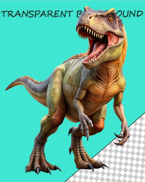 PSD dinosaure tyrannosaurus isolé