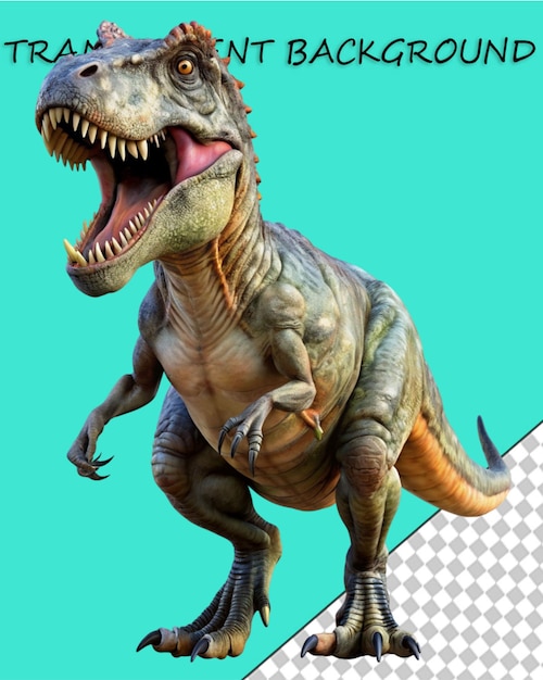 PSD dinosaure tyrannosaurus isolé