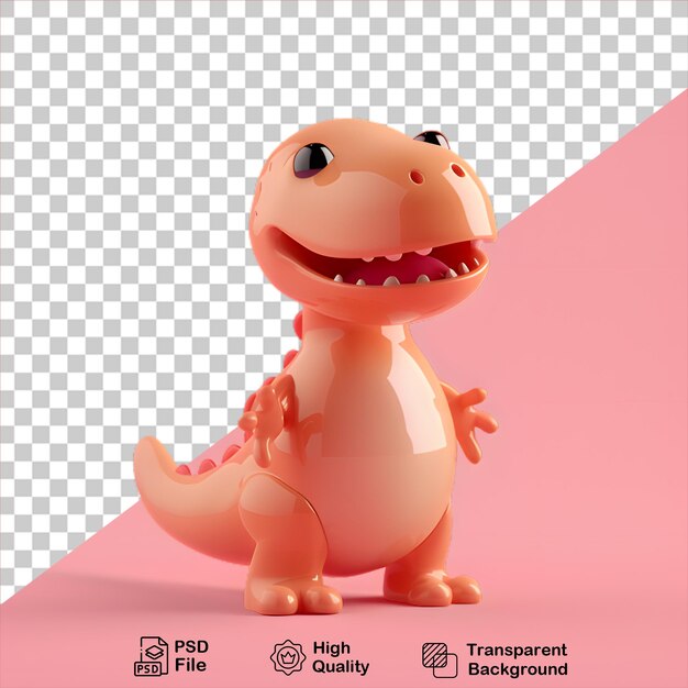 PSD dinosaurio lindo aislado en fondo transparente incluye archivo png