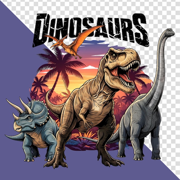 Los dinosaurios en un paraíso tropical