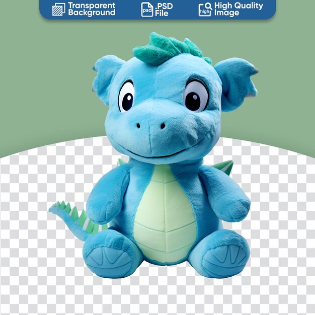 PSD dinossauro azul dino trex peluche animal de peluche