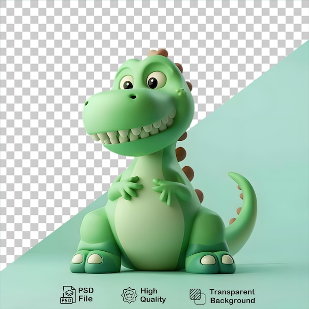 PSD dinossauro bonito isolado em fundo transparente inclui arquivo png