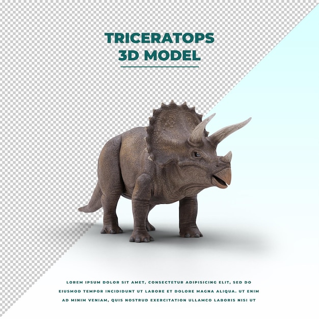 PSD dinossauro triceratops