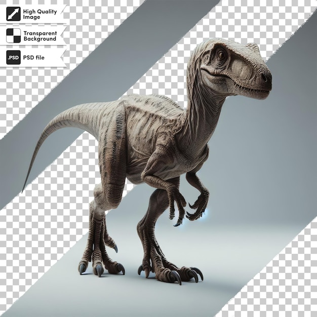 PSD dinossauro tyrannosaurus rex em fundo transparente com camada de máscara editável