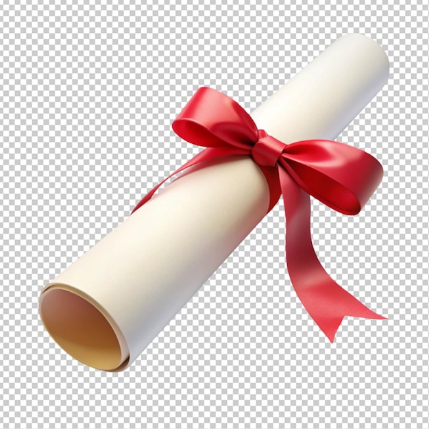 Diploma, grau, fundo transparente
